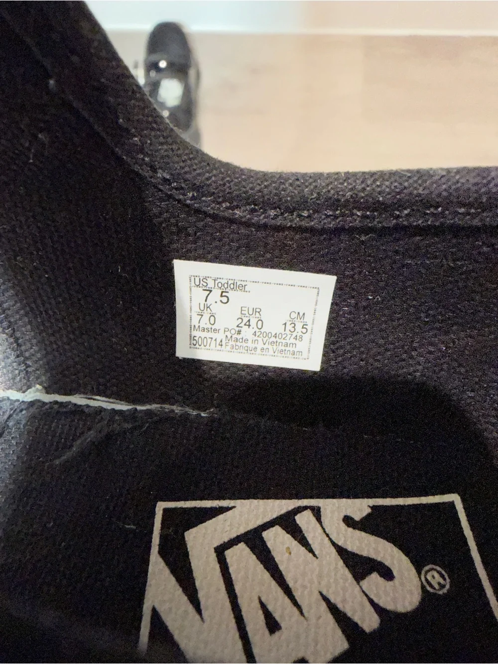 VANS Patent Leather Toddler Mary Jane Shoe